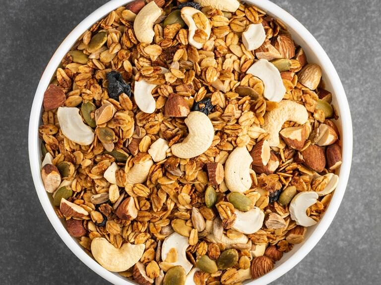 granola com castanhas