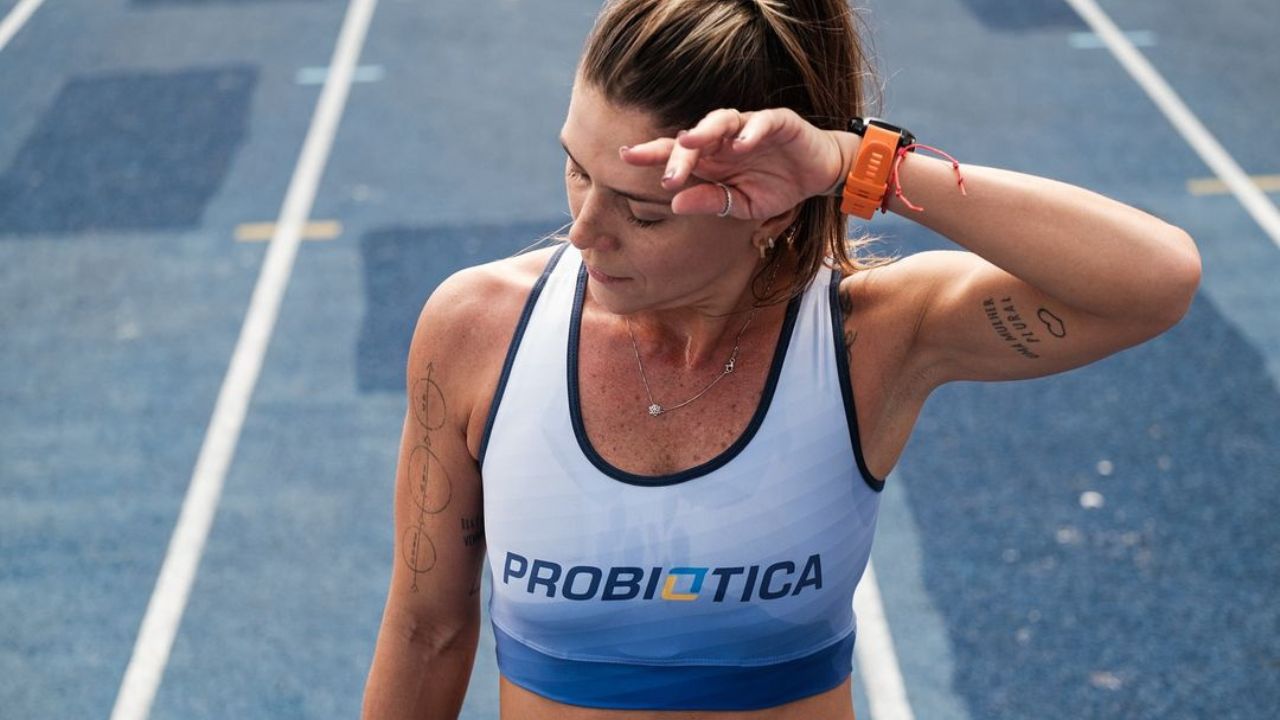 atleta probiotica cansada