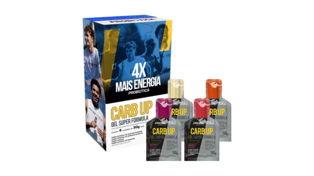 promopack decathlon em parceria com a probiótica de gel carbup para rápida absorção de carboidratos