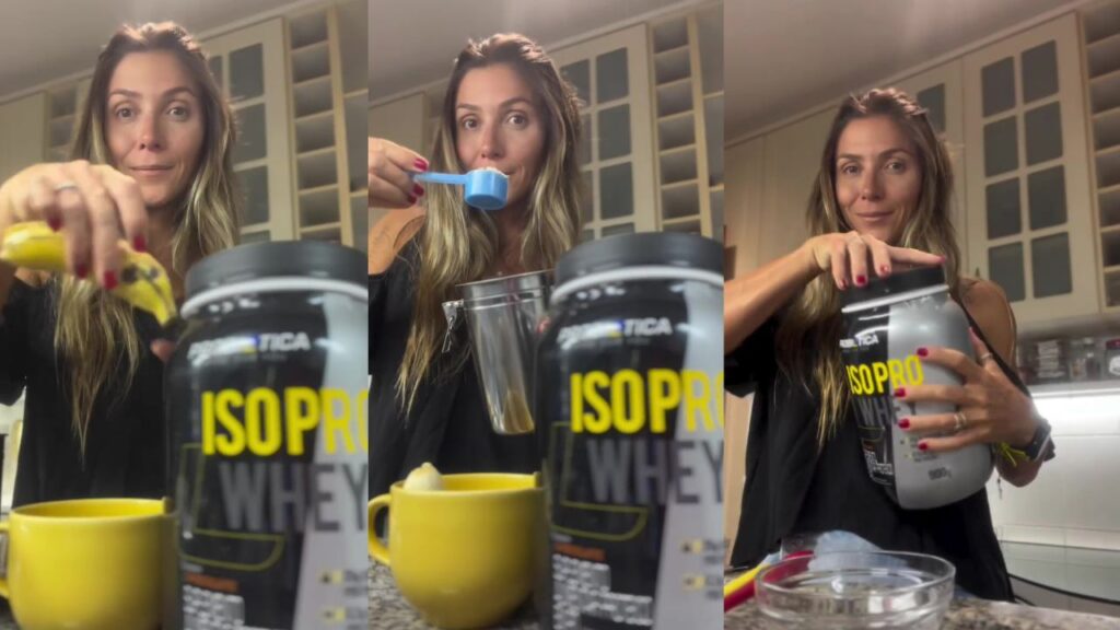 preparo panqueca proteica com iso whey