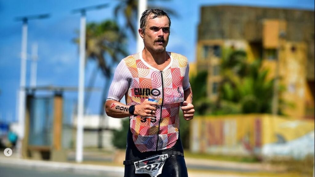 Guilherme Guido, atleta probiótica durante corrida