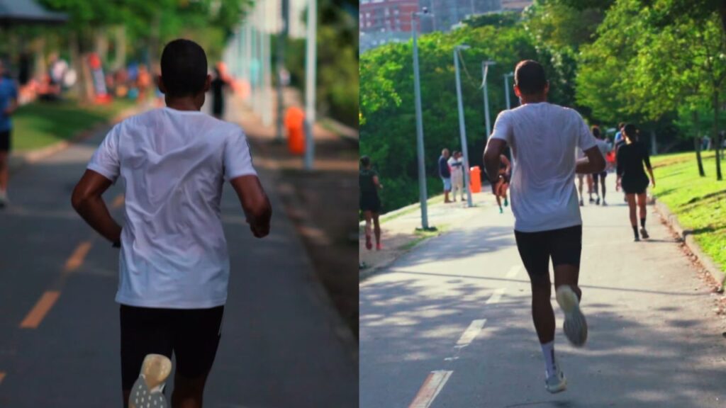 Miguel Morone durante treino