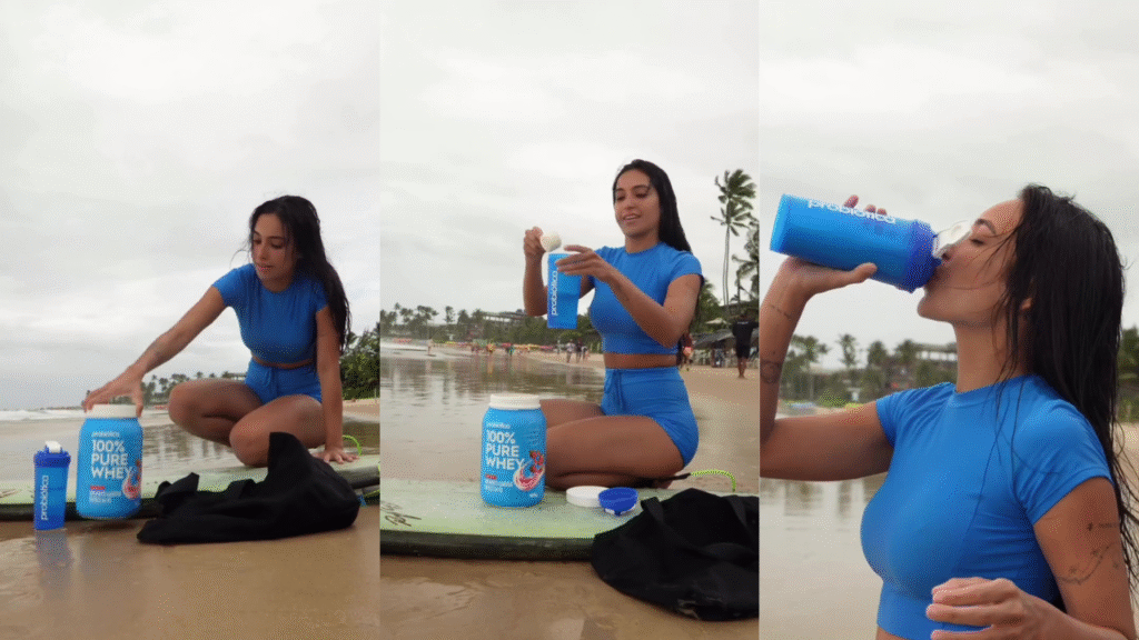 vanessa lopes na praia apos sessão de surf