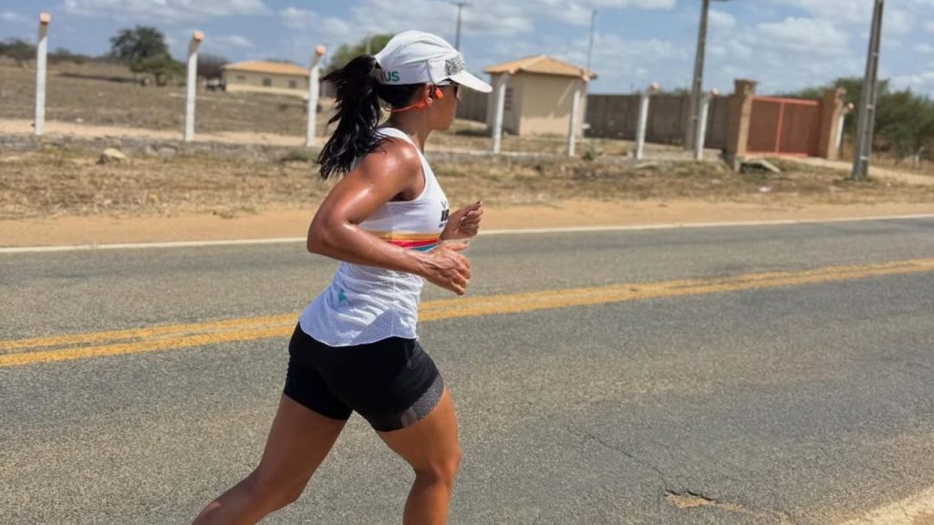 atleta probiotica ana augusta durante treinos