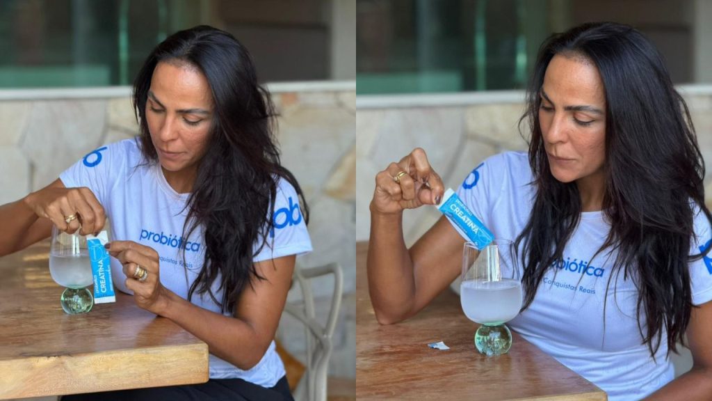 atleta probiotica ana usando creatina monodose