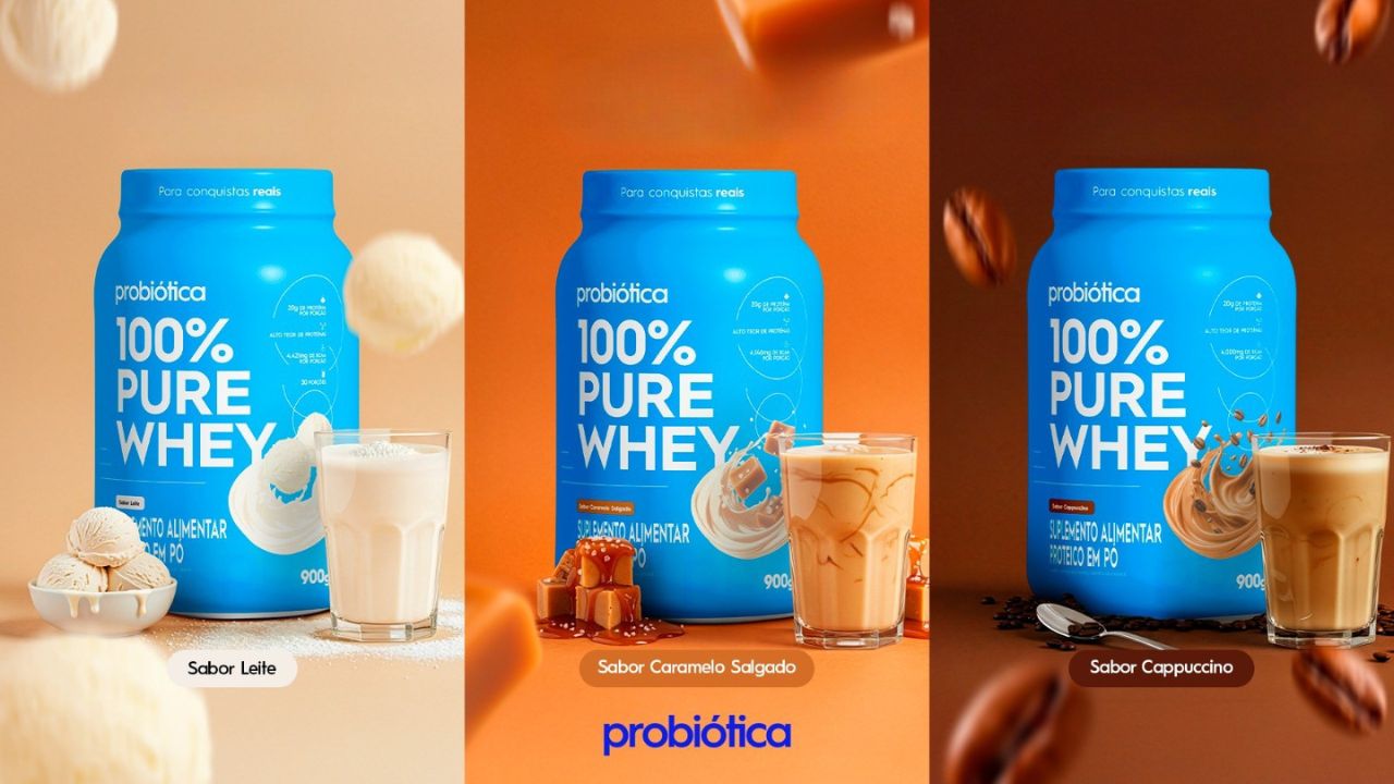 novos sabores whey probiotica