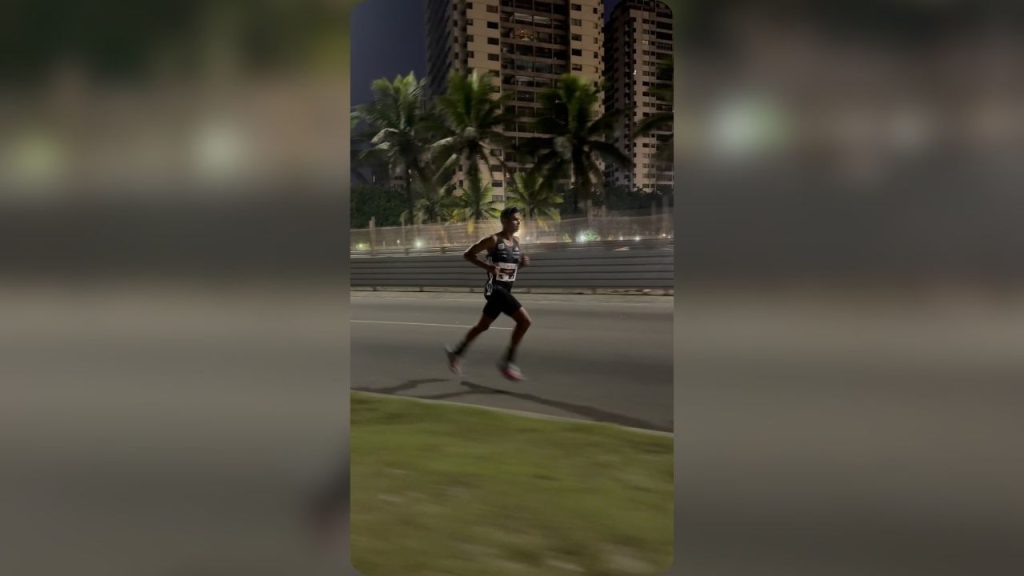 Atleta Morone durante corrida