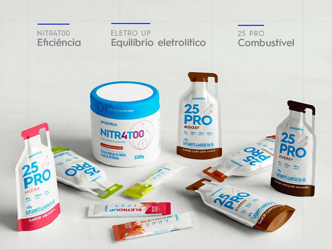 linha de suplementos de endurance probiótica