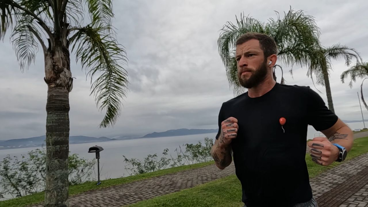 eslen durante corrida atleta probi